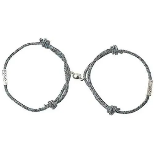 ULATREE Magnetic Couples Bracelets Custom Bracelets Rope Braided Matching Bracelets for Couples Custom Name Magnetic Bracelets for Couples Gift for His and Her Bracelets ULATREE Magnetic Couples Bracelets Custom Bracelets Rope Braided Matching Bracelets for Couples Custom Name Magnetic Bracelets for Couples Gift for His and Her Bracelets