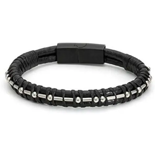 MEMGIFT FCK Cancer Morse Code Leather Bracelets for Men Women Funny Inspirational Cancer Survivor Gifts MEMGIFT FCK Cancer Morse Code Leather Bracelets for Men Women Funny Inspirational Cancer Survivor Gifts