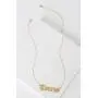 Crazy Feng Zodiac Sign Necklaces for Women Constellation Necklace Astrology Jewelry Old English Necklace 18k Gold Plated Friendship Necklace Jewelry Gift 14.2+2.75''