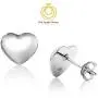 Big Apple Hoops - High Polished Sterling Silver Stylish Hollow Puffed Heart Shaped Stud Earrings Made from Solid 925 Sterling Silver in Rose Gold Polish Fashion Gift for Men, Teens, Women Big Apple Hoops - High Polished Sterling Silver Stylish Hollow Puffed Heart Shaped Stud Earrings Made from Solid 925 Sterling Silver in Rose Gold Polish Fashion Gift for Men, Teens, Women