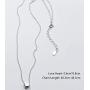 Sterling Silver Tiny Love Heart Pendant Choker Necklace for Women Girls Kids 14K White Gold Plated Simple Mini Dainty Petite Pendant Drop Adjustable Chain Cute Hypoallergenic Jewelry (Floating Heart)
