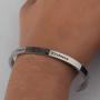 BLEOUK Inspiration Gift Encouragement Thinking Engraved Cuff Bracelets Gift for Women Girl Treat People with Kindness Bracelets