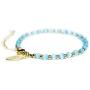 Beaded Bracelets for Women - Celebrity Endorsed 14k Gold Bracelets Turquoise Bracelet Bracelet Aqua Cat Eye Charm Fashionable Handmade Crystal Jewelry for Giving Back