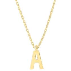 PAVOI 14K Gold Plated Initial Necklace | Letter Necklaces for Women