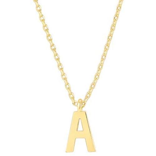 PAVOI 14K Gold Plated Initial Necklace | Letter Necklaces for Women