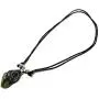 Mia Jewel Shop Tumbled Healing Gemstone Pendant Round Chrysocolla Stone Adjustable Necklace Mia Jewel Shop Tumbled Healing Gemstone Pendant Round Chrysocolla Stone Adjustable Necklace