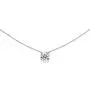 Sterling Silver 6mm Small Round Solitaire Choker Necklace Made with Swarovski Crystals Sterling Silver 6mm Small Round Solitaire Choker Necklace Made with Swarovski Crystals