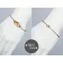 Handmade Bangle Bracelet in Gold with Crystal Gemstone (Champagne Color) Handmade Bangle Bracelet in Gold with Crystal Gemstone (Champagne Color)