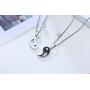 MEALGUET Various Stainless Steel Taoism Symbol Talisman Amulet Yin and Yang Pendant Necklace for Men with Free Chain