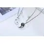 MEALGUET Various Stainless Steel Taoism Symbol Talisman Amulet Yin and Yang Pendant Necklace for Men with Free Chain