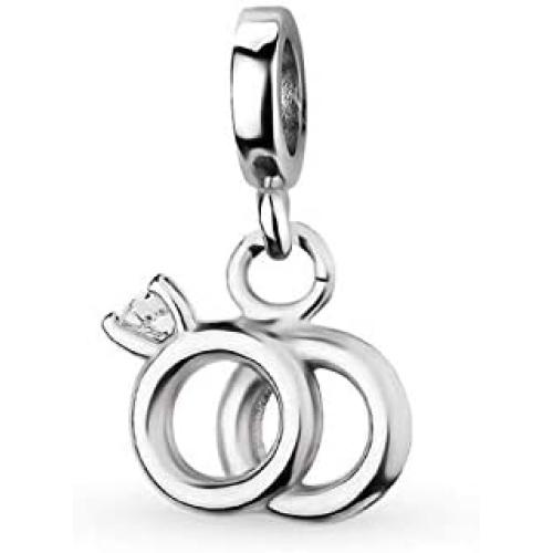 EVESCITY 925 Real Silver Gold Beads for Charm Bracelets Best Jewelry Gifts for Her Women