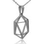 Clayton Jewelry Labs D20 Dice Silhouette Stainless Steel Necklace