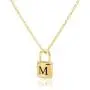 CLAMOON Gold Initial Necklace Lock Necklace 14k Gold Filled Dainty Padlock Necklace Letter Necklaces for Women Personalized Jewelry Gifts CLAMOON Gold Initial Necklace Lock Necklace 14k Gold Filled Dainty Padlock Necklace Letter Necklaces for Women Personalized Jewelry Gifts