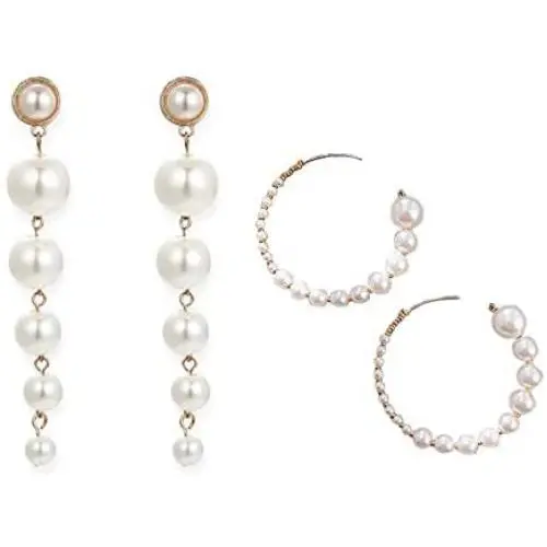 2 Pairs Boho Pearls Long Tassel Earrings Set Vintage Big Pearls Fringe Dangle Earrings Handmade Bohemian Geometric Statement Earrings Accessories Jewelry for Women Girls 2 Pairs Boho Pearls Long Tassel Earrings Set Vintage Big Pearls Fringe Dangle Earrings Handmade Bohemian Geometric Statement Earrings Accessories Jewelry for Women Girls