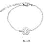 KUIYAI Marijuana Weed Leaf Pendant Necklace Bracelet Cutout Hemp Leaves Necklace Cannabis Jewelry