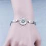 Sunflower Bracelet Sunflower Jewelry I Want to be Like a Sunflower Inspirational Jewelry for Women Girls(sunflower CBR)