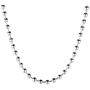 Greendou Fashion Jewelry 925 Sterling Silver 3mm Popcorn Beads Chain Necklace for Men Women (16 inch)