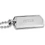 Bling Jewelry Personalized Engravable Military Army Dog Tag Pendant Necklace for Men Polished Stainless Steel Bead Ball Chain 24 Inch