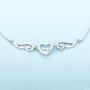 LGSY 925 Sterling Silver Guardian Angel Wings Bracelets for Women Dainty Gift, Design Heart Adjustable Chain Bracelets for Fashion Jewelry