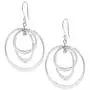 Pepe Dominguez 925 Sterling Silver 3 Hoops in Satellite Orbit Dangle Earrings Pepe Dominguez 925 Sterling Silver 3 Hoops in Satellite Orbit Dangle Earrings