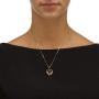 Heart Pendant Necklaces for Women with Swarovski Dainty Cubic Zirconia Diamond Love Swan Necklace 18K Gold Plated Meaningful Mother Daughter Necklace Christmas Gift For Her