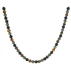Auras by Osiris Beaded Necklaces for Men Healing Crystal Protection Stone Mens Necklaces Handmade in USA by Master Shaman