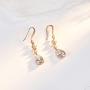 SWEETV Wedding Cubic Zirconia Earrings for Women, Brides, Bridesmaids -Teardrop Crystal Rhinestones Dangle Earrings
