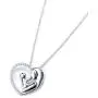 925 Sterling Silver Mother Child Forever Love Heart Pendant Necklace for Mom Grandma 925 Sterling Silver Mother Child Forever Love Heart Pendant Necklace for Mom Grandma