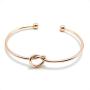 I Cant Tie The Knot Without You Bridesmaid Bangle Rose Gold Bracelets With Card-Set of 1,4,5,6,10