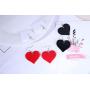 Acrylic Heart Dangle Charm Earrings for Women Girls 90s Party Lovely Acrylic Big Heart Drop Earrings Jewelry