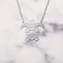 La Menagerie Turtle Silver Origami Jewelry - Silver Geometric Chain Necklace – 925 Sterling Plated Silver Necklace for Women & Girls – Stylish Turtle Pendant Necklace La Menagerie Turtle Silver Origami Jewelry - Silver Geometric Chain Necklace – 925 Sterling Plated Silver Necklace for Women & Girls – Stylish Turtle Pendant Necklace