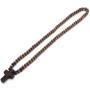 COLORFUL BLING Classic Natural Wood Beads Cross Pendant Necklace for Men Women Religious Rosary Jewelry Handmade Prayer Accessories