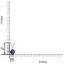 Round Blue Sapphire V-Bale Pendant Necklace with Diamond in 14K White Gold (5mm Blue Sapphire) Round Blue Sapphire V-Bale Pendant Necklace with Diamond in 14K White Gold (5mm Blue Sapphire)
