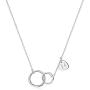 Initial Infinity Circle Necklaces for Women, 14K Gold Plated Infinity Circle Necklace for Mother Daughter Gifts Grandma Sister Best Friend Necklace Mothers Day Birthday Friendship Gifts for Women