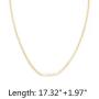 Set Multi Pearl Chain Link Adjustable Pendant Choker Necklace Bracelet Bangle Arm Stacking for Women Girl Jewelry Dainty Minimalist Bohemian Simple Layered Gold Plated