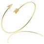 MANZHEN Adjustable Arrow Feather Upper Arm Cuff Bangle Open Armlet Armband Bracelet