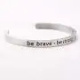 WUSUANED Inspirational Gift Be Brave Be Strong Be Badass Motivation Cuff Bracelet Strength Jewelry Encouragement Graduation Gift for Her