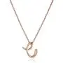 Amazon Collection 14k Rose Gold Plated Sterling Silver ''C'' Cursive Initial Pendant Necklace, 18'' Amazon Collection 14k Rose Gold Plated Sterling Silver ''C'' Cursive Initial Pendant Necklace, 18''