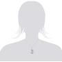 Honolulu Jewelry Company Sterling Silver Crucified Jesus on an Anchor Necklace Pendant with 18'' Box Chain