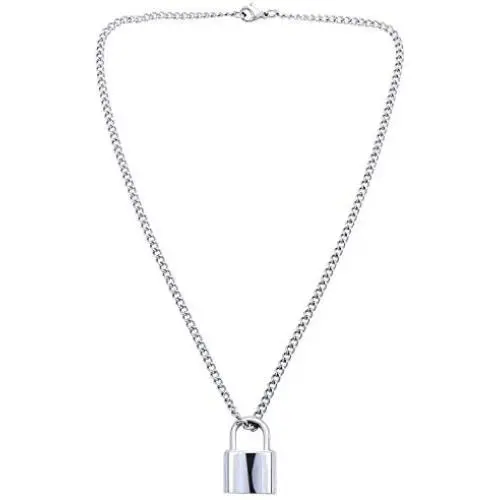 Lock Pendant Y Necklace Simple Cute Necklaces Long Multilayer Chain Fashion Jewelry Women Girls Gift for Her Lock Pendant Y Necklace Simple Cute Necklaces Long Multilayer Chain Fashion Jewelry Women Girls Gift for Her