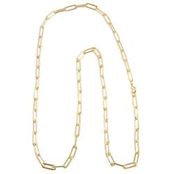 BIJOUX Bobbi - Gold Paper Clip Chain, Link Chain