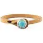 Genuine Italian Leather Bracelet in Multiple Color Combinations | Stone Closure | Handcrafted in Italy (Ginger) Genuine Italian Leather Bracelet in Multiple Color Combinations | Stone Closure | Handcrafted in Italy (Ginger)