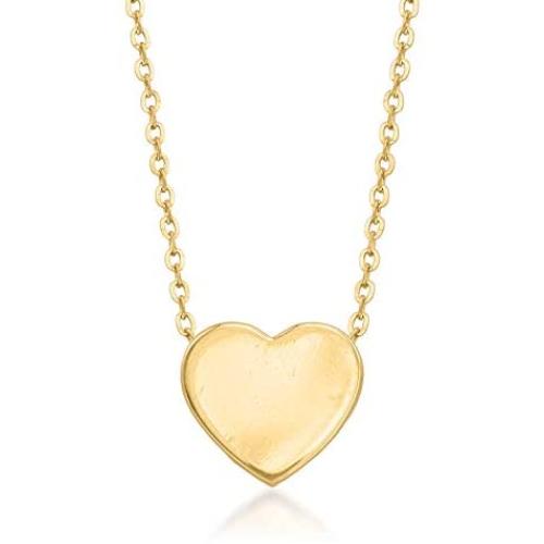Ross-Simons 14kt Yellow Gold Heart Pendant Necklace