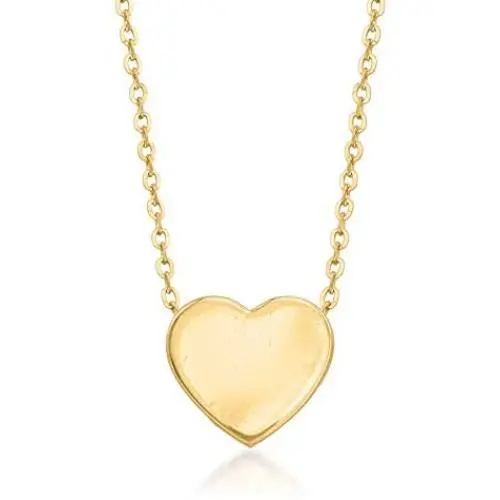 Ross-Simons 14kt Yellow Gold Heart Pendant Necklace Ross-Simons 14kt Yellow Gold Heart Pendant Necklace