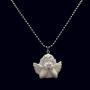 Angel Necklace White Cute Baby Y2K Chain Necklace Sweetheart for Women Girl Gifts
