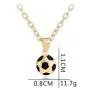 Classic Football Soccer Ball Pendant Necklace, AILUOR Fashion Stainless Steel Enamel Football World Cup Jewelry for women men Girls Gift, 20” Classic Football Soccer Ball Pendant Necklace, AILUOR Fashion Stainless Steel Enamel Football World Cup Jewelry for women men Girls Gift, 20”