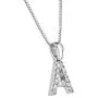 Diamond Wish 14k White Gold Diamond Initial Pendant Necklace (1/10cttw) with 18-inch Chain Diamond Wish 14k White Gold Diamond Initial Pendant Necklace (1/10cttw) with 18-inch Chain