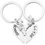 MAOFAED Couple Keychain Set Friendship Gift Bonnie Clyde Gift Partner in Crime Gift Gangster Gift