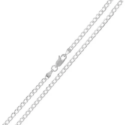 Authentic Solid Sterling Silver Cuban Curb Link Diamond-Cut .925 ITProLux Necklace Chains 2MM - 10.5MM, 16'' - 30'', Silver Chain for Men & Women, Made In Italy, Next Level Jewelry Authentic Solid Sterling Silver Cuban Curb Link Diamond-Cut .925 ITProLux Necklace Chains 2MM - 10.5MM, 16'' - 30'', Silver Chain for Men & Women, Made In Italy, Next Level Jewelry