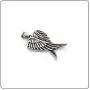 Fusamk Punk Titanium Steel Angel Wings Pendant Necklace,24'' Box Chain Fusamk Punk Titanium Steel Angel Wings Pendant Necklace,24'' Box Chain